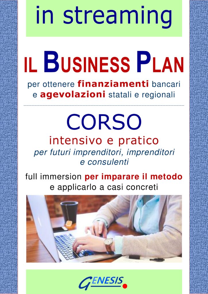 Corso Business Plan in Streaming: 13, 14, 17 aprile 2023